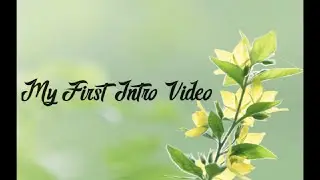 My First YouTube Introduction Video😍 | Channel intro | Tamil 💥