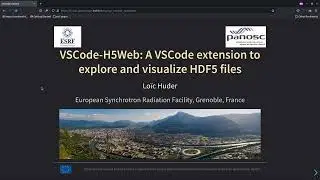 Vscode-h5web: A VSCode extension to explore and visualize HDF5 files