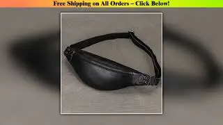Waist Bag For Men 2024 Genuine Leather Outdoor Leather Chest Pack Waist Pack Cross Body Men's