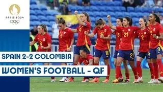 Spain 🇪🇸 beat Colombia 🇨🇴 on penalties to advance to the semi-final ⚽️ | Paris 2024 highlights
