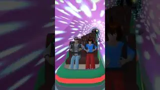 Rina dan taiga menikmati roller coaster #sakuraschoolsimulator #sakura #youtubeshorts #funny #mio