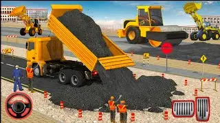 🚧Real Construction Simulator Excavator and Dump truk - Simulator Construction Road Android gameplay