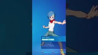 DRAGON STANCE - BULMA SKIN Showcase with All Fortnite Dances & Emotes! (Fortnite x Dragon Ball)