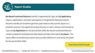 Bio Based Functional Polymers Market Insights and Forecast to 2026