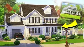 MODERN FAMILY FARMHOUSE 💕 (Real to Sims) | The Sims 4: Speed Build