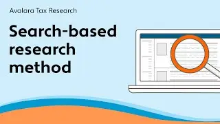 Search based research methods - Avalara Tax Research Essentials