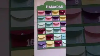Advent Ramadan calendar #ramadan #calendar #diy #shorts