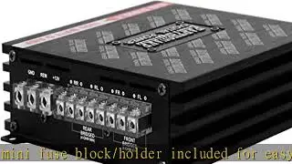Earthquake Sound MiNi D1000.4 (Gen 2) Stereo Class D 4-Channel Car Amplifier, 1000 Watts