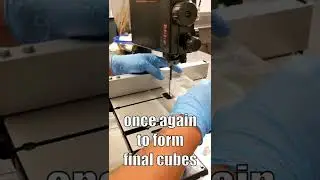 Hand Cut Clear Ice - Part TWO - Cutting The Final Cube