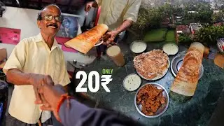India’s 73 Years Old Man Selling Food Only 20₹/-  | Hotel Kamala, Udupi @IndianFoodExplorer