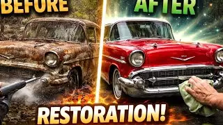 🔧 Restoring a 1957 Kinsmat Chevrolet Bit Air Car Found in a Swamp | Full ASMR Restoration