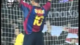2001 February 22 Barcelona Spain 5 AEK Athens Greece 0 UEFA Cup