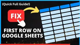 How to Mark a Row Fixed on Google Sheets [EASY WAY!] | Freeze Rows in Google Sheets