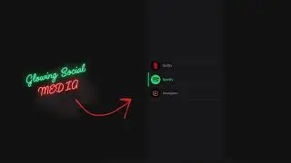 Stunning Glowing Social Navigation Bar Using HTML & CSS | Modern UI Design