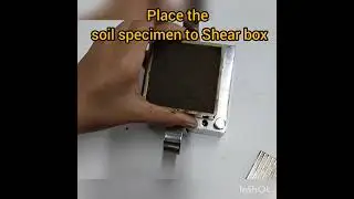 #Geotechnical Engineering Lab test...Direct shear test on soil