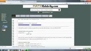 Letter Arrangements Calculator