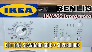 IKEA RENLIG IWM60 Integrated - Cottons Standard 60&ordm;C + SuperQuick