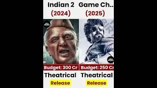 Indian 2 Vs Game Changer Movie Comparision | #shorts #indian2 #gamechanger