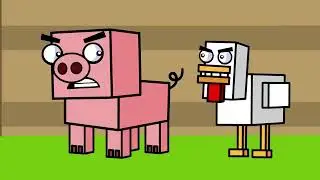 DECORATING A HOUSE IN MINECRAFT GONE WRONG! | stan porkchop chick (Arcade Cloud)