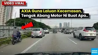 PERODUA Axia Guna Laluan Kecemasan, Tengok Abang Motor Ni Buat Apa..