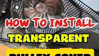 How to install carbon transparent cvt pulley cover on Honda Click Vario