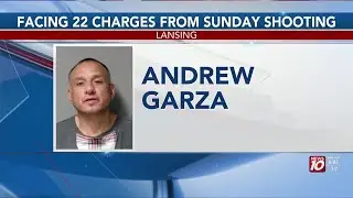 Lansing man faces 22 charges following weekend shooting