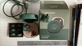 ATH-SQ1TW2 グリーン　開封と実機採寸(メイン機CKS1100Xと比較)