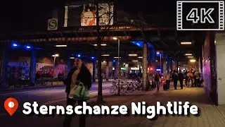 Walk in Hamburg-Sternschanze 🇩🇪 | 2022 | 4K·60p | Wild Night