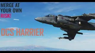 DCS Harrier GUNS KILL on a Strike Eagle