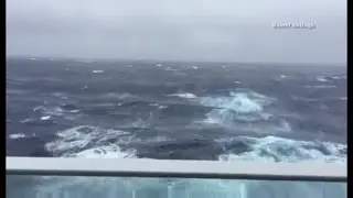Raw Video: Waves and wind from Hermine rock cruise ship (Robert McHugh video)