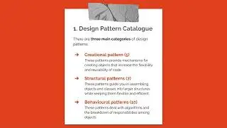 Design pattern CLASSIFICATION