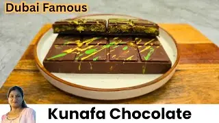 Dubai Special Chocolate Kunafa | Arabic Dessert with Chocolate Twist |Easy Kunafa Bar Recipe at Home