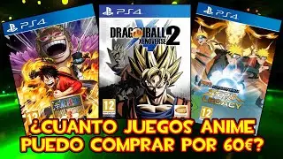 CUANTOS JUEGOS DE ANIME PUEDO COMPRAR POR 60E - DRAGON BALL NARUTO Y MAS