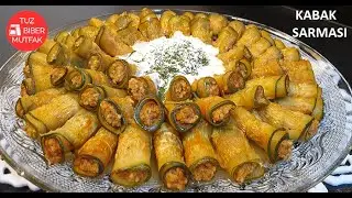 KABAK SARMA TARİFİ ✅ BUGÜN NE YESEM ⁉  KABAĞI BİRDE BÖYLE DENEYİN 💯 ŞAHANE ÖTESİ BİR LEZZET 🔝