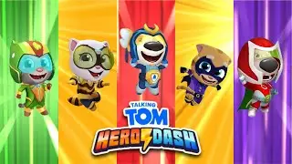 🔴 Talking Tom Hero Dash - Discovering All Character, Worlds and Bosses - Walkthrough Gameplay