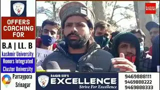 J&K Police Border Battalion aspirants stage protest at Karnah Seek Justice