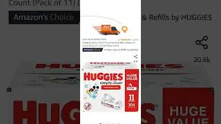 Huggies Simply Clean Fragrance-Free Baby Wipes, 64 Count (Pack of 11) (704 Wipes Total)  #discount