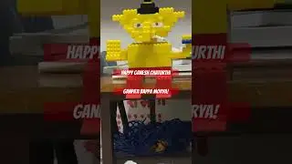 Ganesh ji statue from Lego #ganesh #lalbaughcharaja #lego #statue #sanatandharma #ganeshchaturthi