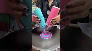 Viral! Crispy Rainbow Crepes at Bangkok Night Market  Thai Street Food