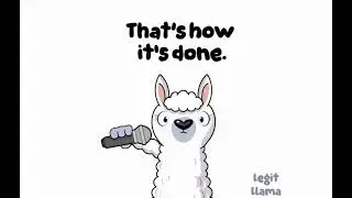 That's how it's done! Llama Congratulations video