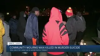 Community holds vigil for security guard killed in motel murder-suicide