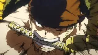 Zoro cuts giant meteor in half
