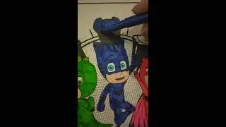 PJmasks Colouring In Time-lapse - Gekko, Catboy and Owlette
