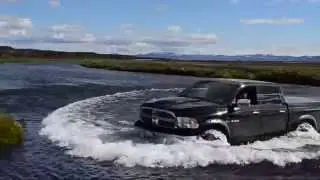 Iceland water crossing RAM 1500