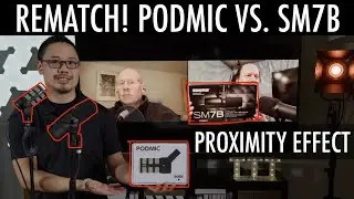R&Oslash;DE PodMic vs. Shure SM7B Proximity Effect Podcast Mic Comparison