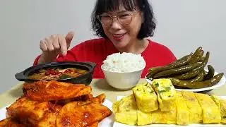 석박지김치 계란말이 된장찌개 고추장아치 [집밥먹방]🌶🥚🥘