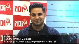 NDIM Placement | Mrityunjay Placed at Deloitte | NDIM Delhi | Excellent Placements