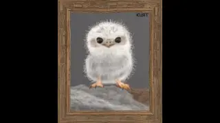 Baby Owl (Rust Art Timelapse)