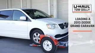 Loading a 2013 Dodge Grand-Caravan On a U-Haul Tow Dolly