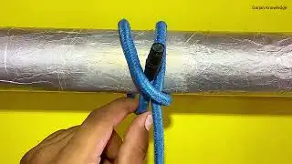 How to Tie a clove hitch knot step by|| how to tie a tie || tie kaise bandhe || Tying a Rope Knot